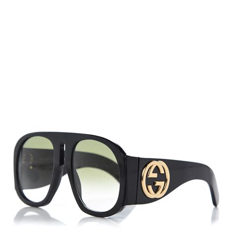 gucci aviators mens glasses|gucci oversized aviator sunglasses.